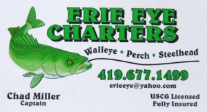 Erie Eye Charters ~ 419-677-1499 ~ erieeye@yahoo.com